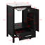 Meuble-lavabo de 20 po avec lavabo, ensemble de meuble-lavabo simple autoportant avec un tiroir et une tablette de rangement-1231877039