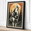 Wolf Beneath the Moon Rustic - Wrapped Canvas-1086212175-1086212170