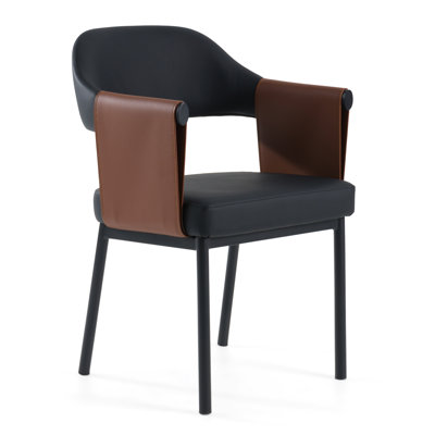 Chaise de salle à manger en cuir Jensen