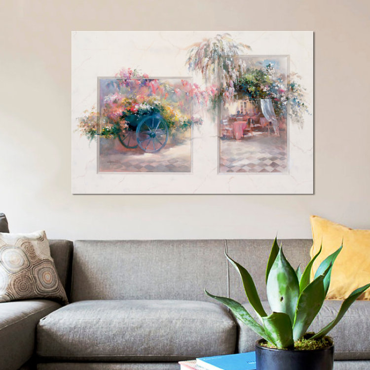 « entry », impression sur toile, H 12 po x l 18 po x P 1,5 po, Pas de tapis, Toile tendue
