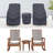  3-Piece Outdoor Furniture Covers For Arnot Seating Group, Water-Repellent UV-Resistant Polyester