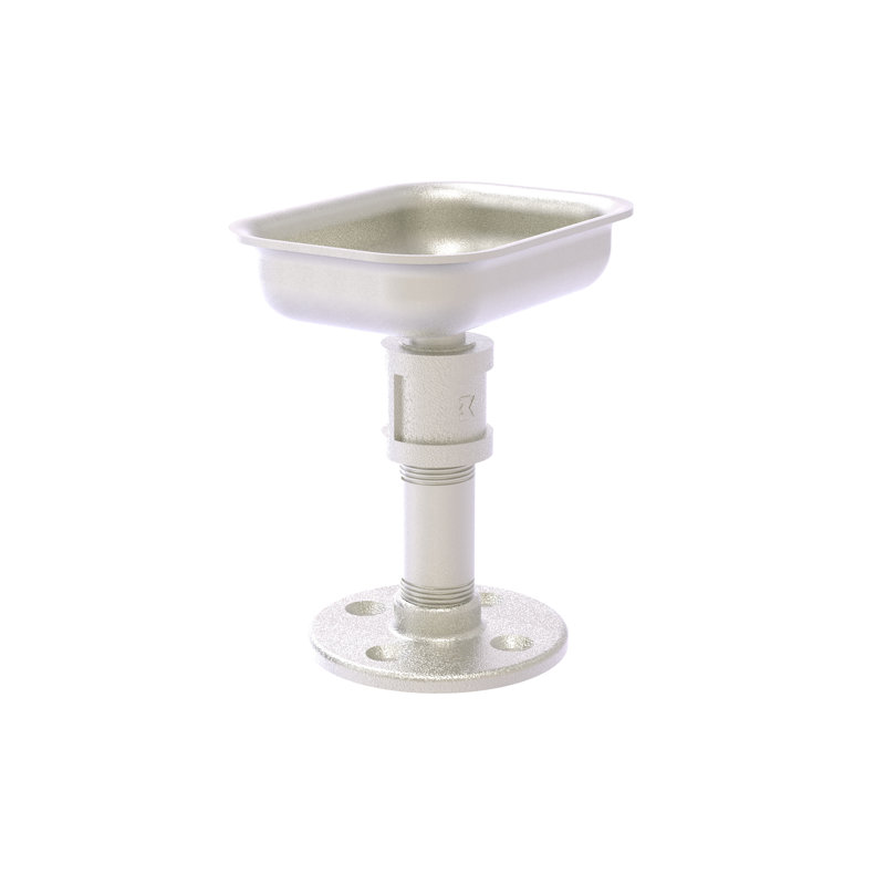 Plat à savon meuble-lavabo top Bayer, Nickel satiné