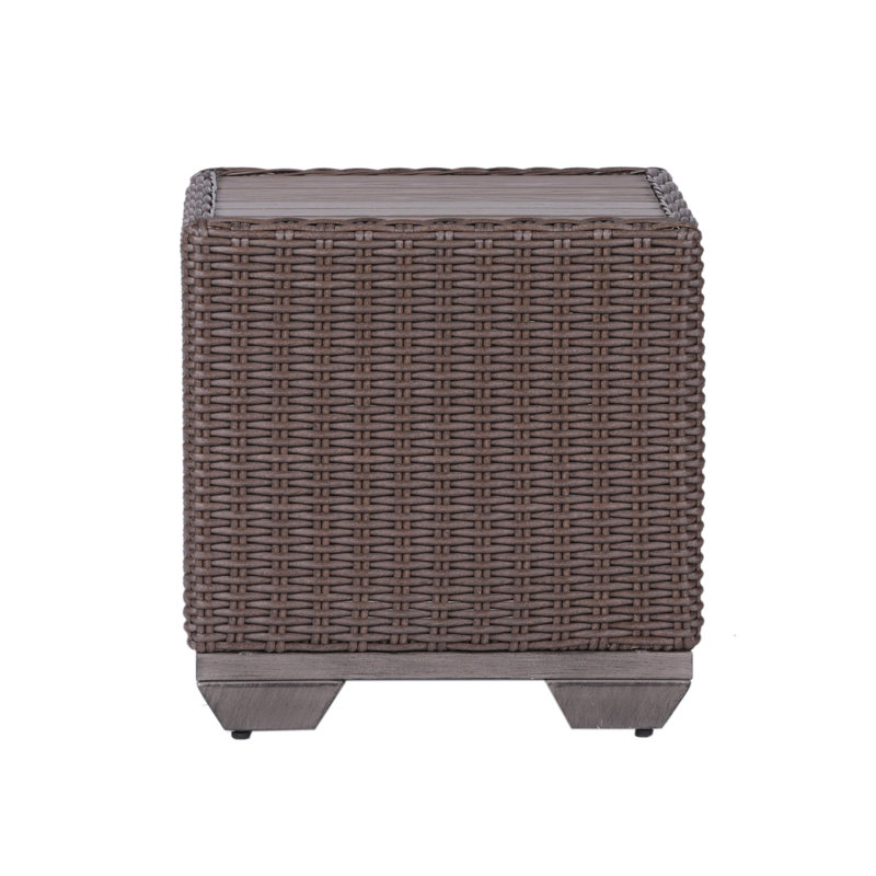 Square Metal Outdoor Side Table , 22'' in. W 22'' in. D