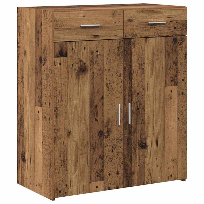 Storage Cabinet 80X42.5X93.5 Cm Engineered Wood, Brown