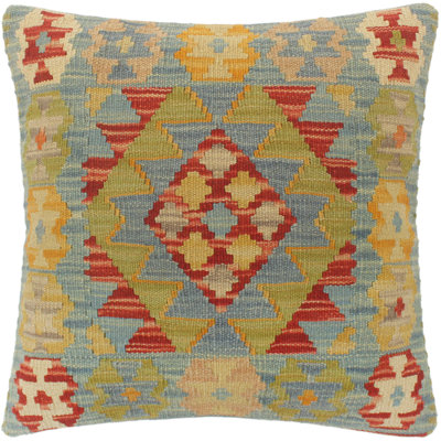 Turkish Sare Hand Woven Kilim Pillow