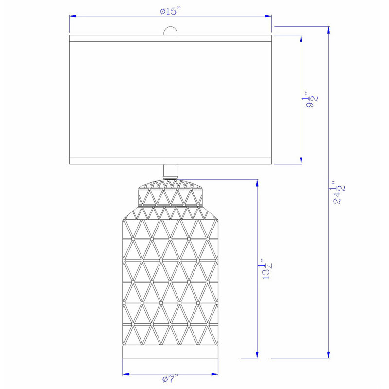 Ensemble de lampe de table 30 "