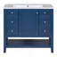 Meuble-lavabo élégant avec lavabo, tiroirs et armoire pour un décor de salle de bain fonctionnel et élégant.-1193749777