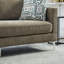 Chaise longue rembourrée avec housse, canapé surdimensionné avec 4 coussins, canapé-lit avec accoudoirs et dossier ouvert pour la fenêtre de la chambre d'amis du salon-131138651