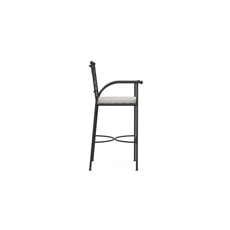 Athens Counter Stool + Linen Cushion, 32.13"