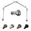 Ensemble de tringle à rideaux simple et quincaillerie pour baie vitrée à 4 côtés Solon-1652260617-1736138661