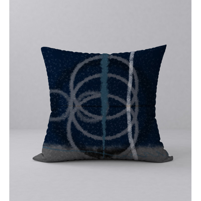 Abstract Reversible Throw Pillow, 24" x 24"