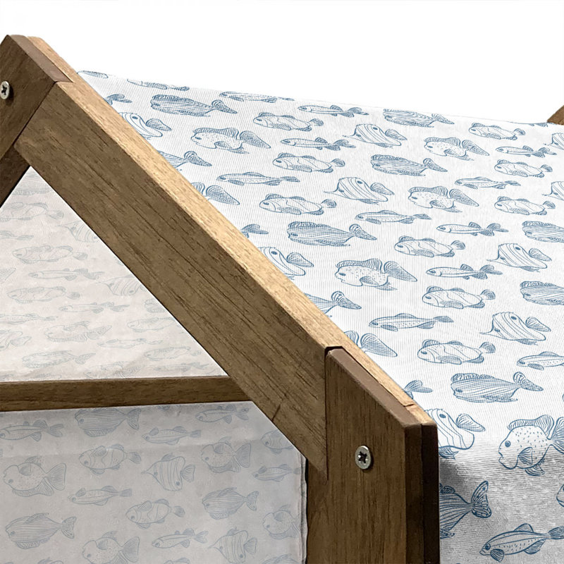Niche pour chien en bois, H 25,59 po x l 29,53 po x P 21,65 po