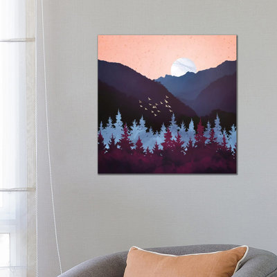 Mulberry Dusk - impression d'art graphique