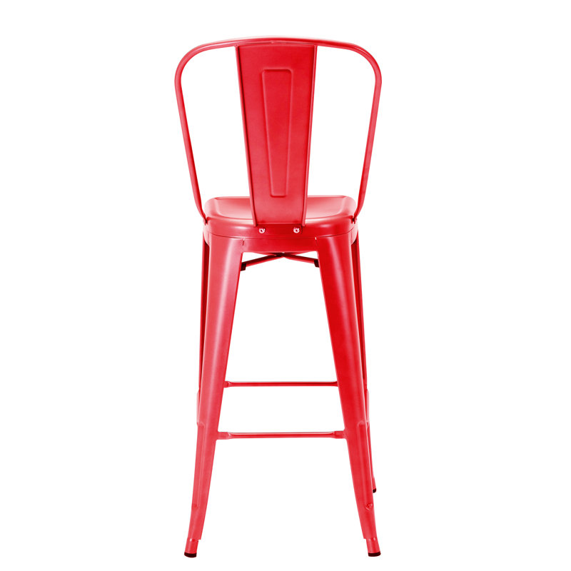 Tabouret de bar galvanisé Gainsborough, Rouge, 30 po
