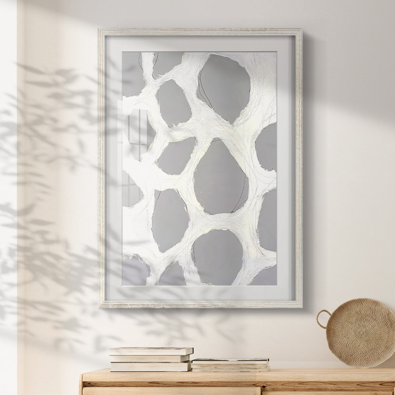 Sublunar II -Framed Print, 19.5" H x 16.5" W, White