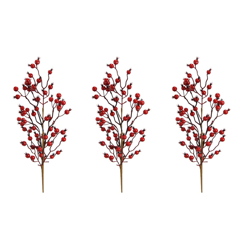 24'' Faux Fruit Branch