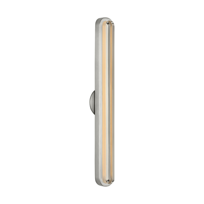 Emera 1 - Light LED Vanity Light, 18" H x 2" W x 1.4" D, Satin Nickel