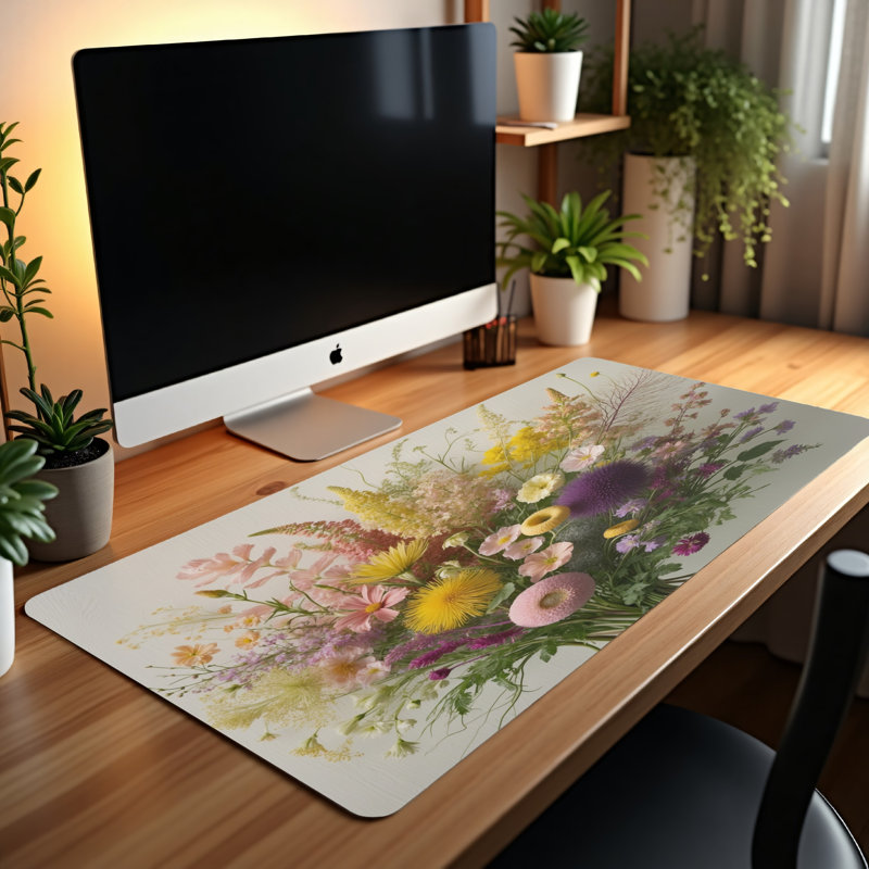 Polyester Desk Pad, 14.4x12.1
