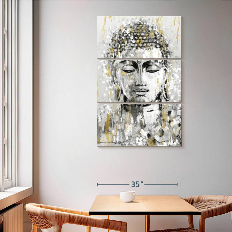 Leisha Simmering Buddha, 65" H x 42" W