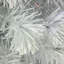 Arbre de Noël artificiel blanc moyen en fibre optique irisée 4 pi avec lumières DEL