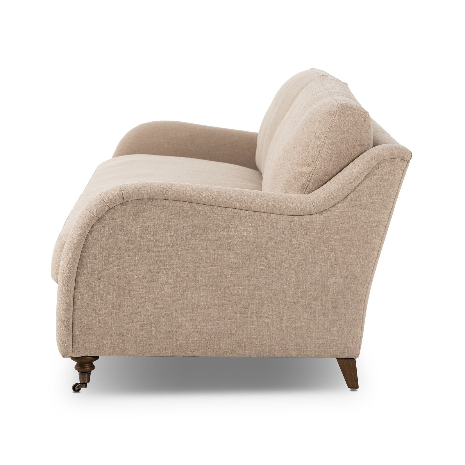 Lynne 96'' Upholstered Sofa, Antwerp Taupe Linen Blend