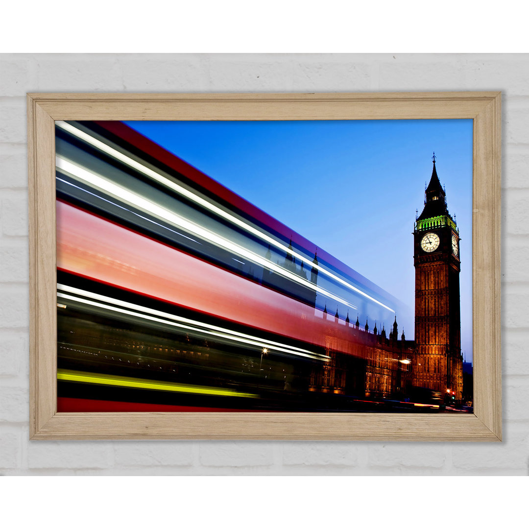 London Big Ben Doppeldecker-Bus - Druck