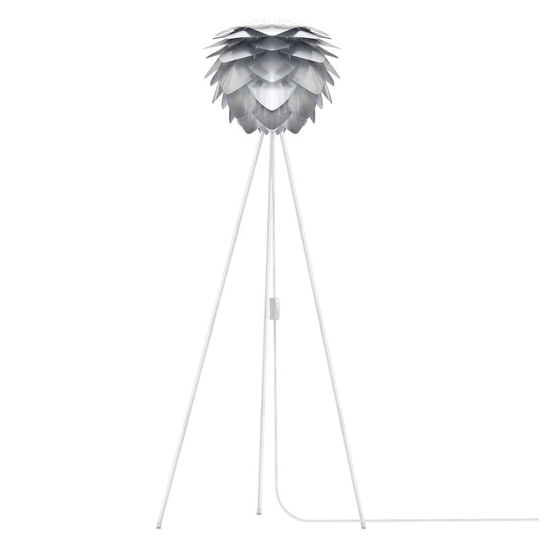 52.4'' Tripod Floor Lamp, White, White