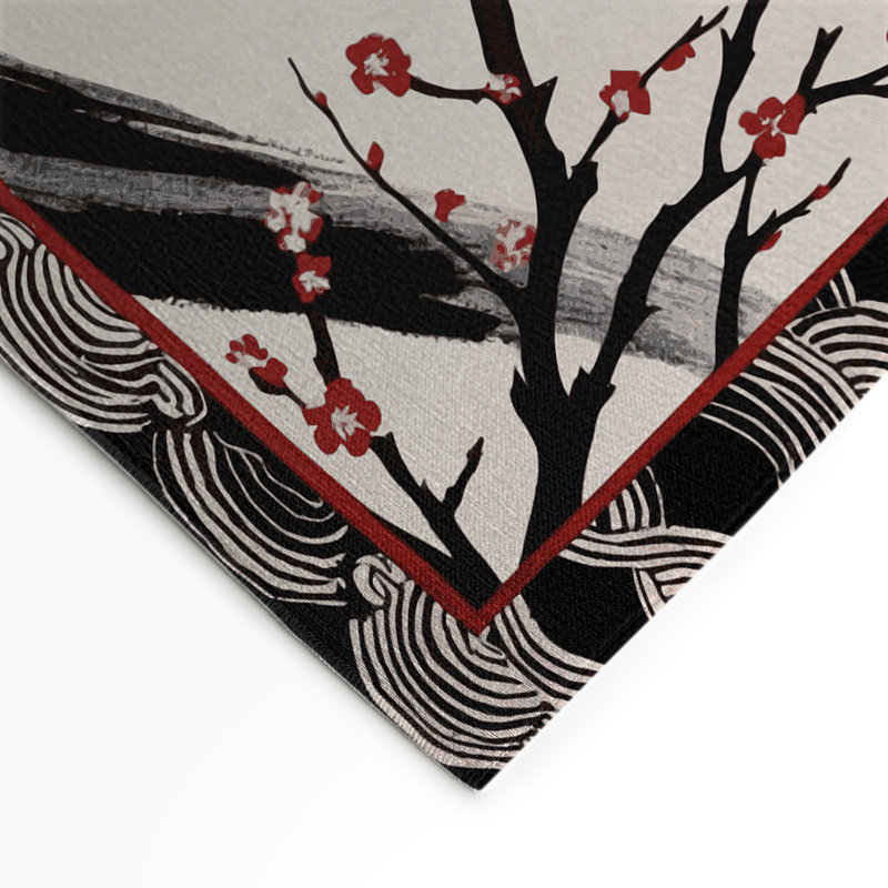 Cherry Breeze Indoor And Outdoor Area Rug, Rectangle 5' x 7'