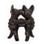 Figurine de table Black Clay Dancing Dogs