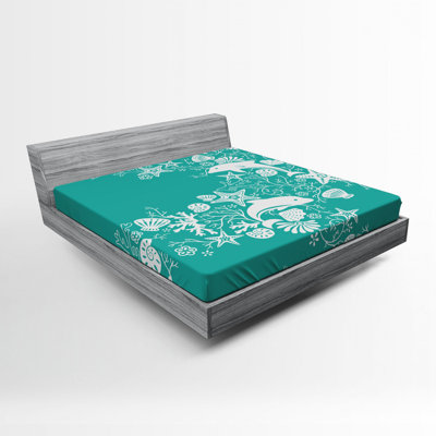 Sea Animals Microfiber Fitted Sheet