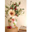 Vase de Noël en céramique avec skieur