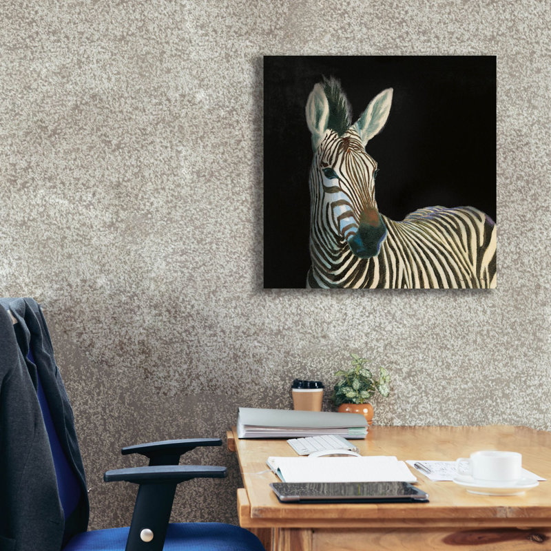 «Wild And Free 6 Black Sq» par James Wiens, art mural sur toile, H 26 po x l 26 po