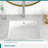 21"L x 14"W White Ceramic Rectangular Undermount Bathroom Sink with Overflow-125359767-125359768