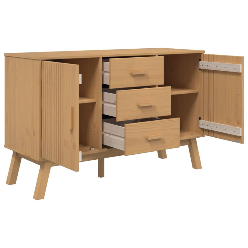 44.9 " W Pine Solid Wood Sideboard