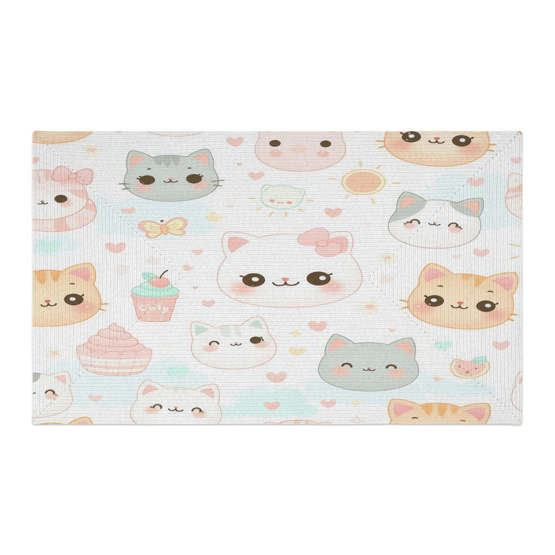 Tapis tressé Gentles Feline, Rectangle 3 pi x 5 pi