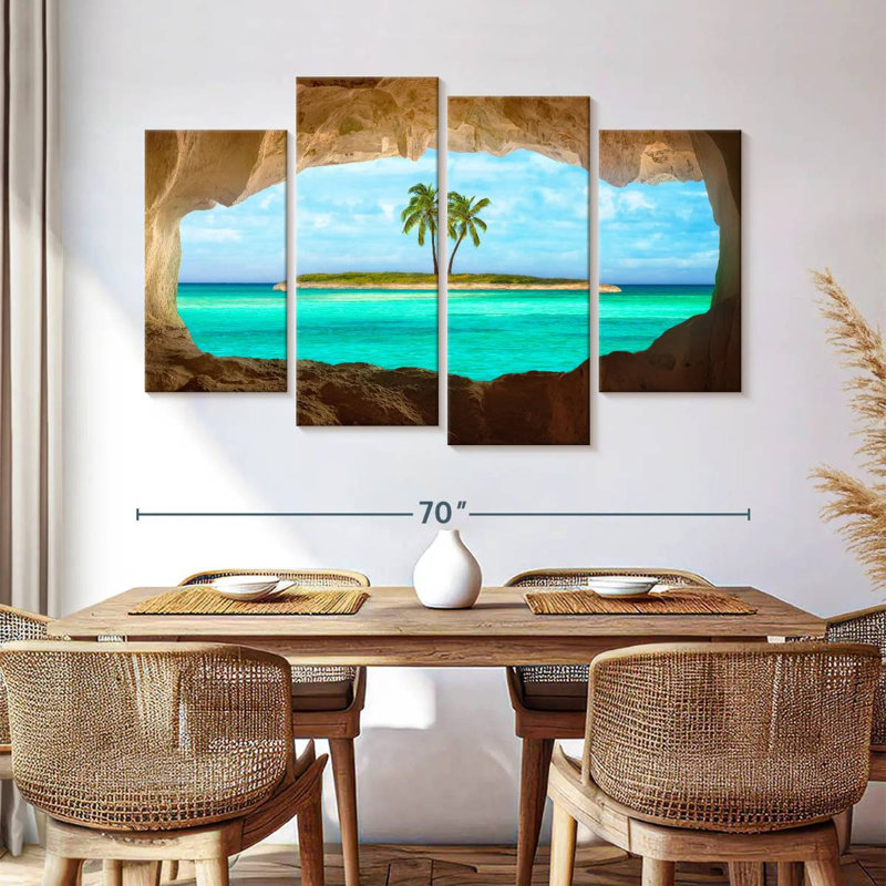 Gillard Caribbean Beach Cave, H 42 po x l 68 po