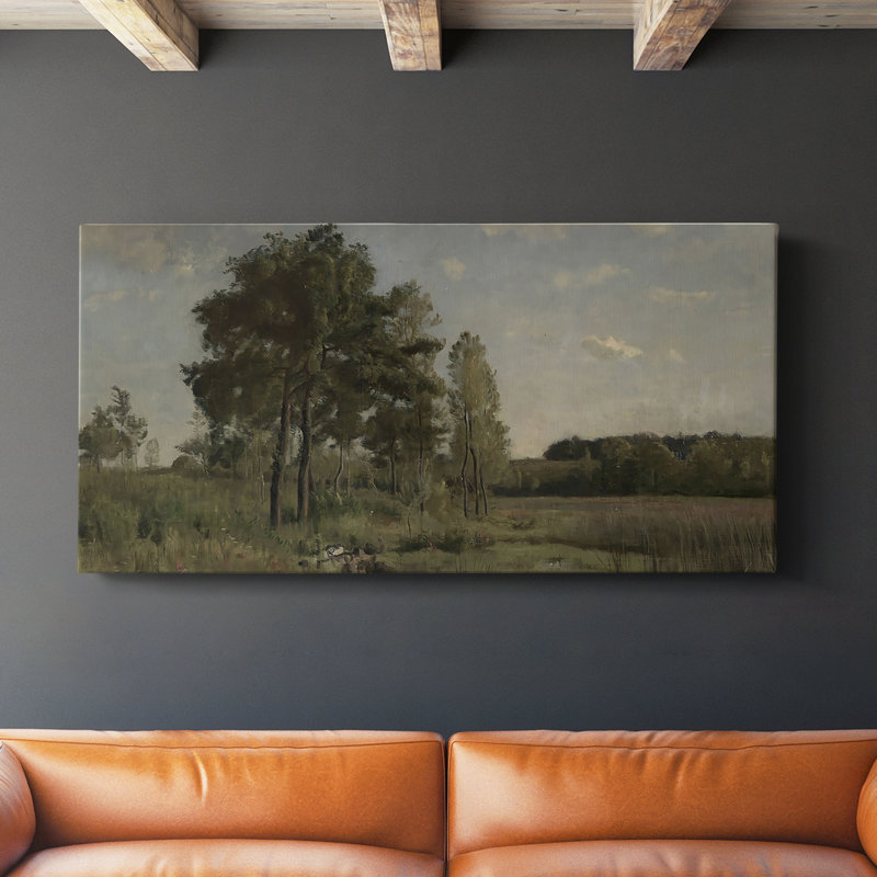 Série paysage - DC XXI - Toile tendue avec châssis - Prêt à accrocher, H 16 po x l 32 po