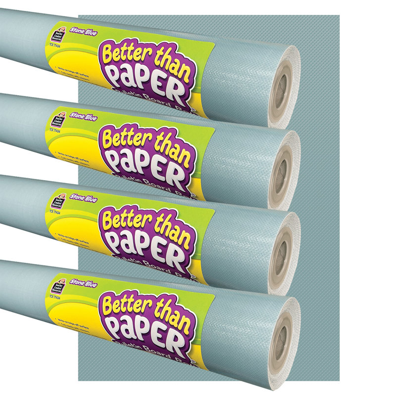 Rouleau de babillard 4 pi x 12 pi, 4 rouleaux, Pierre bleue