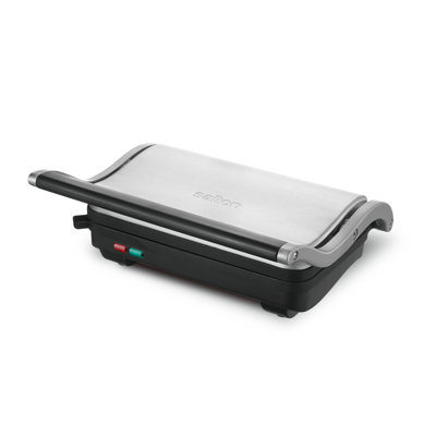 Barbecue à panini en acier inoxydable Salton