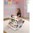 Trundle Doll Bunk Bed with Ladder and Free Personalization Kit - White/Pink