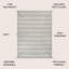 Tapis crème / gris clair délavé à la machine à deux tons Belves-785731649