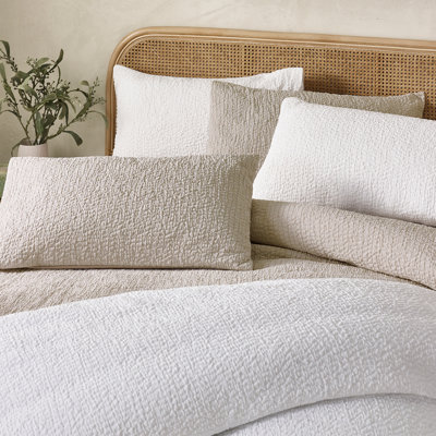 Crinkle Seersucker Duvet Cover Set