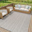 Grey Modern Outdoor Rug, Geometric Stain Resistant Easy to Clean Rug For Patio, Balcony, Decks & Garden-629824078