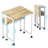 Folding Desk Small Rolling Desk With Storage Shelf,24.8 Inch Foldable Computer Desk With Wheels For Small Space,Easy Assembly,Oak