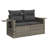 Vidaxl Garden Sofa Set Grey, Dark Grey