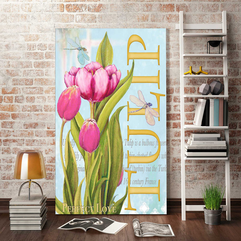 «Elegant Tulip II», impression, H 30 po x l 18 po x P 1 po, Toile tendue