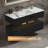 Solid wood 48'' Modern Wall Mounted Single Bathroom Vanity with Engineered Marble Top and Light-1427022035