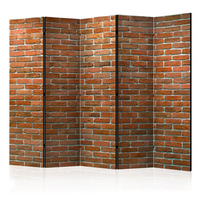 225cm W x 172cm H 5 - Panel Wood Folding Room Divider