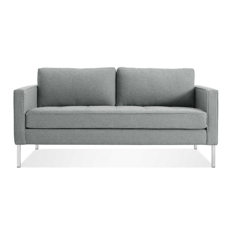 Paramount Loveseat, Sanford Ceramic Crossweave, Metal