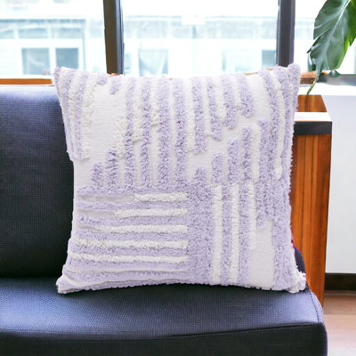 Coussin décoratif 22 "en coton avec texture